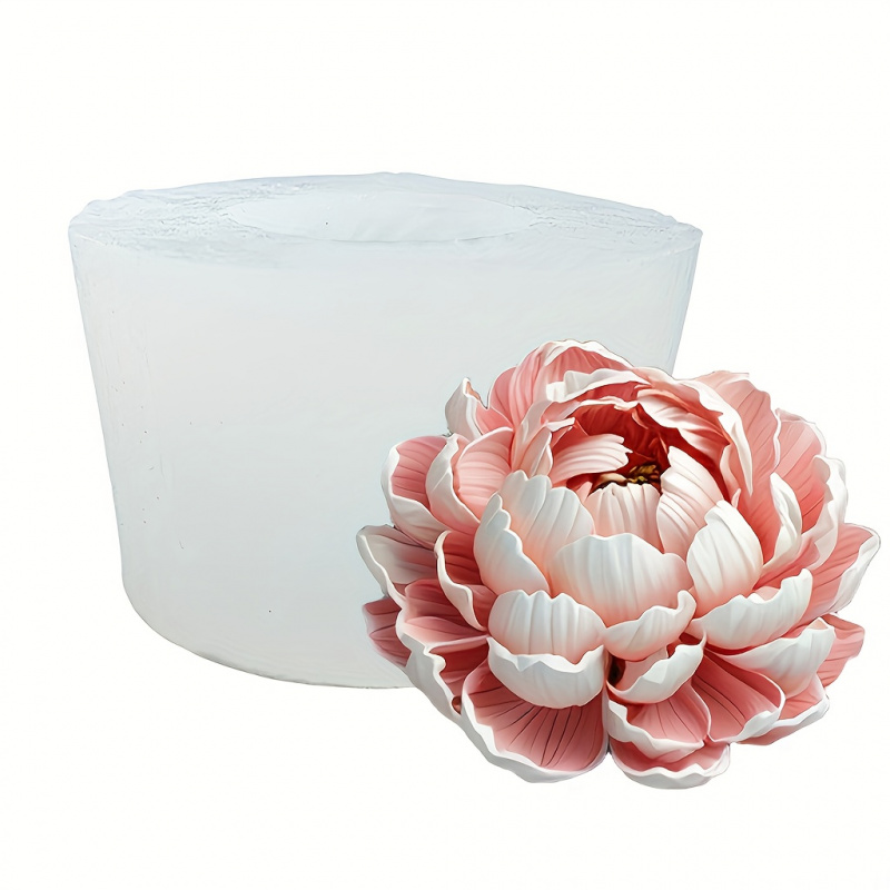 Resin Craft Ideas - 3DElegant 꽃무늬 실리콘 몰드, 레이어드 모란꽃