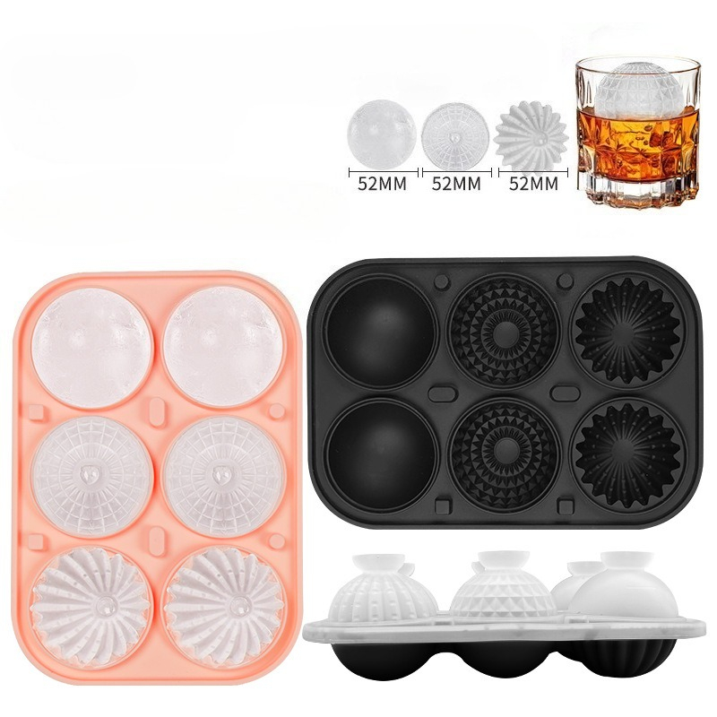 Silicone Mold Tray - 선인장 볼 모양 아이스 큐브 트레이