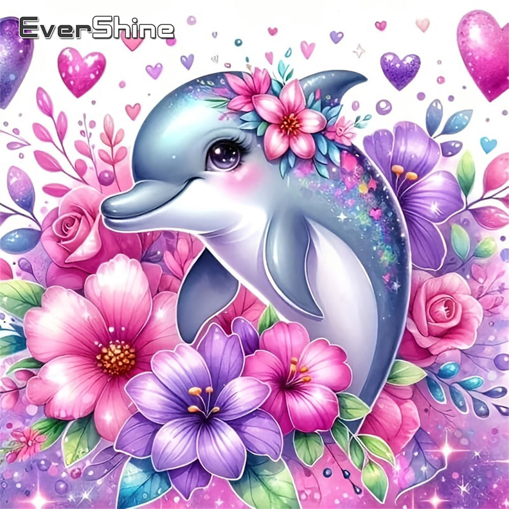 Resin Craft Supplies - Evershine 동물 다이아몬드 모자이크 동물 그림