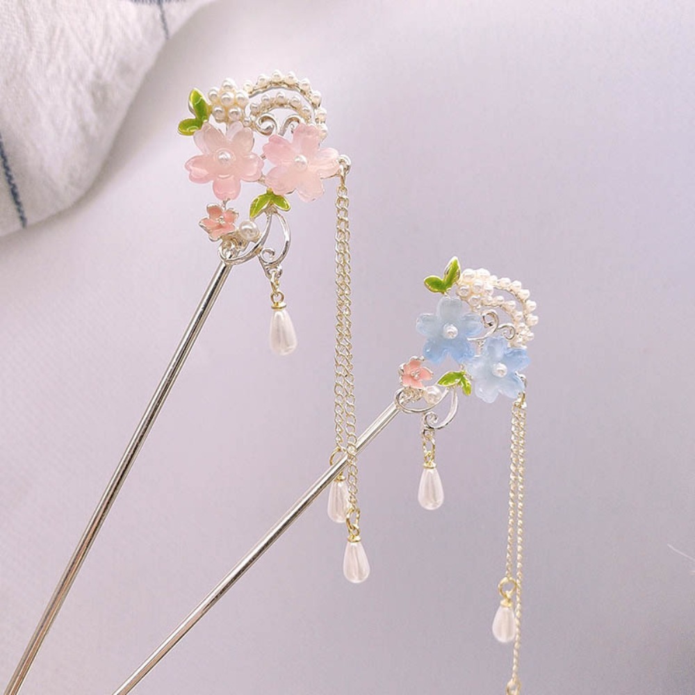Resin Craft Ideas - 1피스 중국식 헤어 스틱: 핑크색 수지