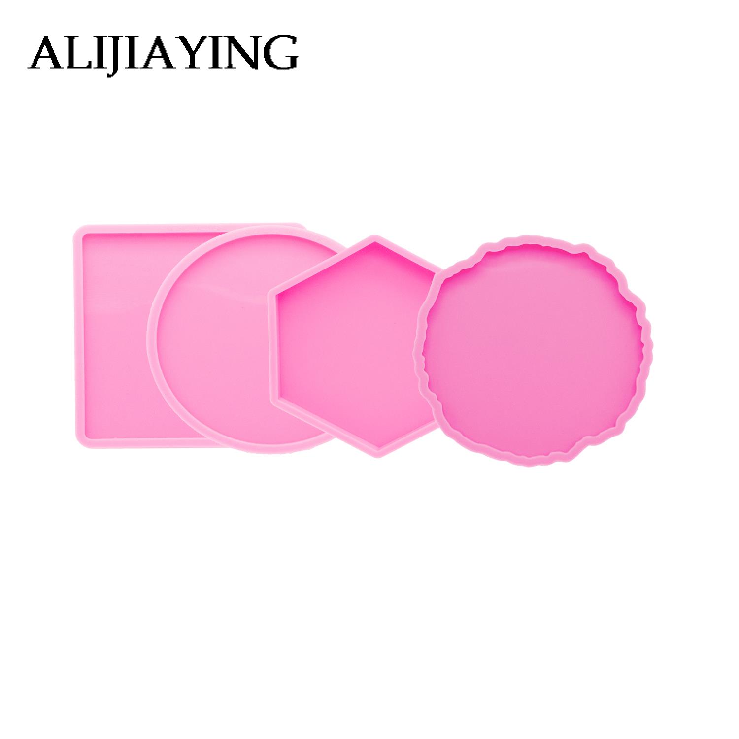 Geode Mold Silicone - DY0278이 보석 표면 오드 받침 금형