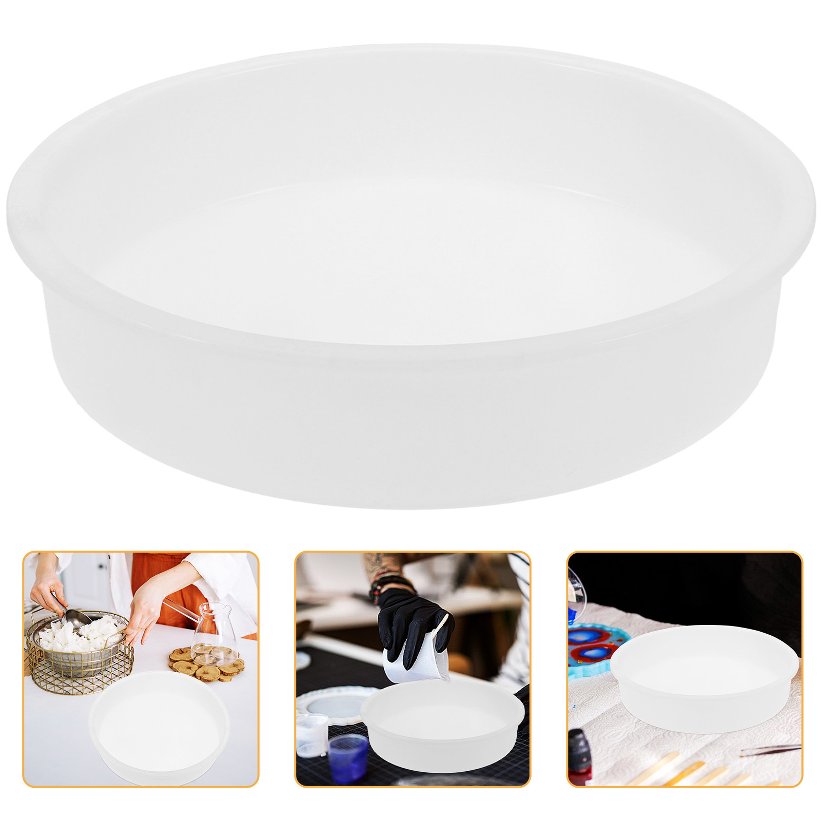 Coaster Mold Round - 레진 몰드용 실리콘 코스터 몰드, 에폭시
