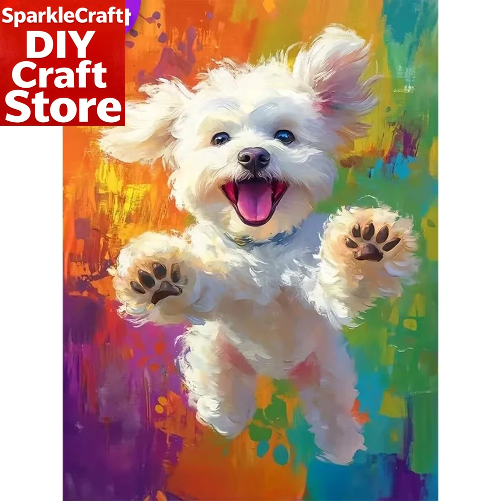 Resin Craft For Beginners - 1PC 프레임리스 DIY 다이아몬드 페인팅 강아지