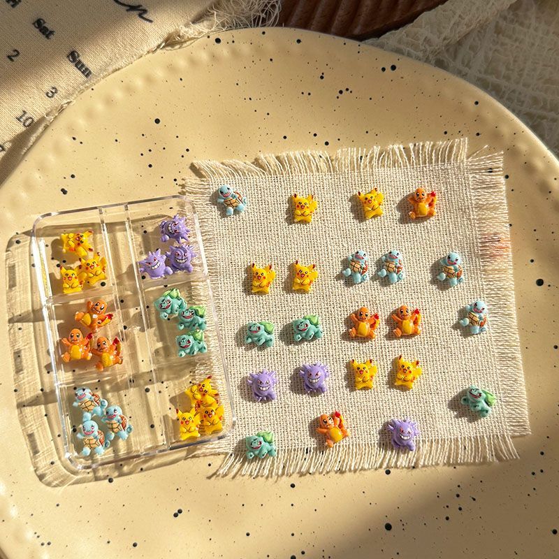 Crafting Resin - 포켓몬 네일 아트 액세서리, 귀여운 미니
