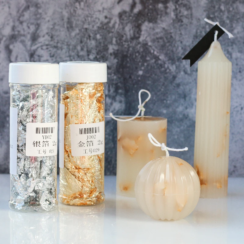 Gold Foil Flakes - DIY 수제 캔들 만들기 재료, 케이크