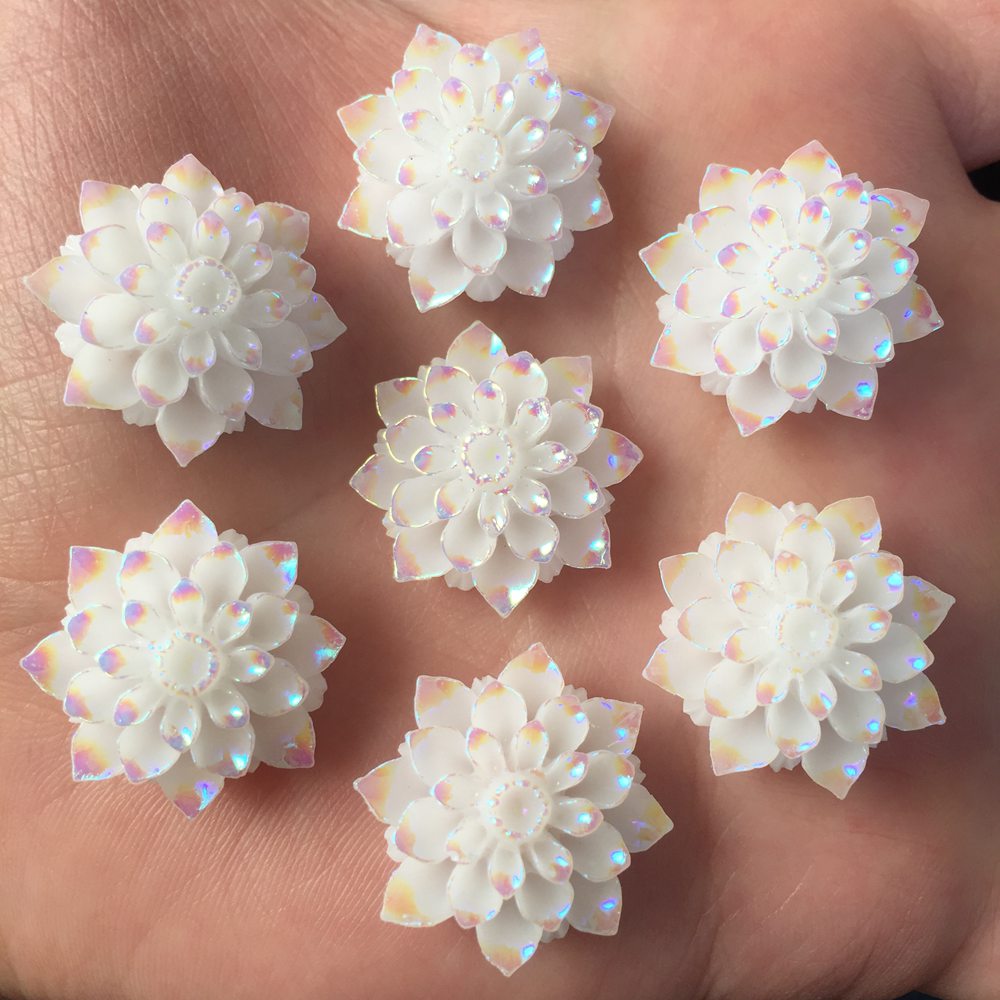 Resin Craft Ideas - DIY AB 수지 플랫 백 스톤