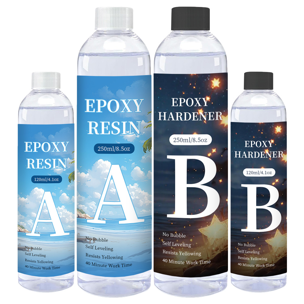 Epoxy Uv Resin Kit - 1:1 비율 고투명 에폭시 레진 AB