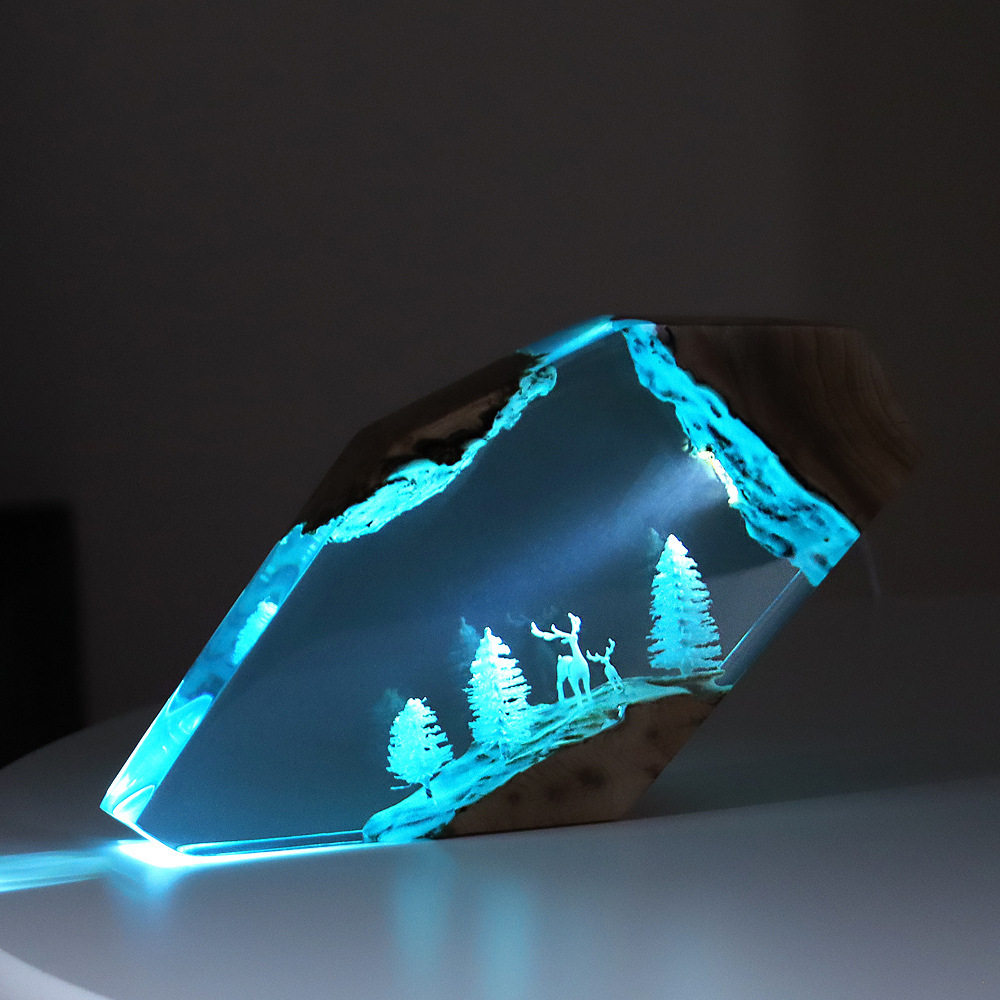 Crafting Resin - 숲의 요정 사슴 데스크탑 아트 개인