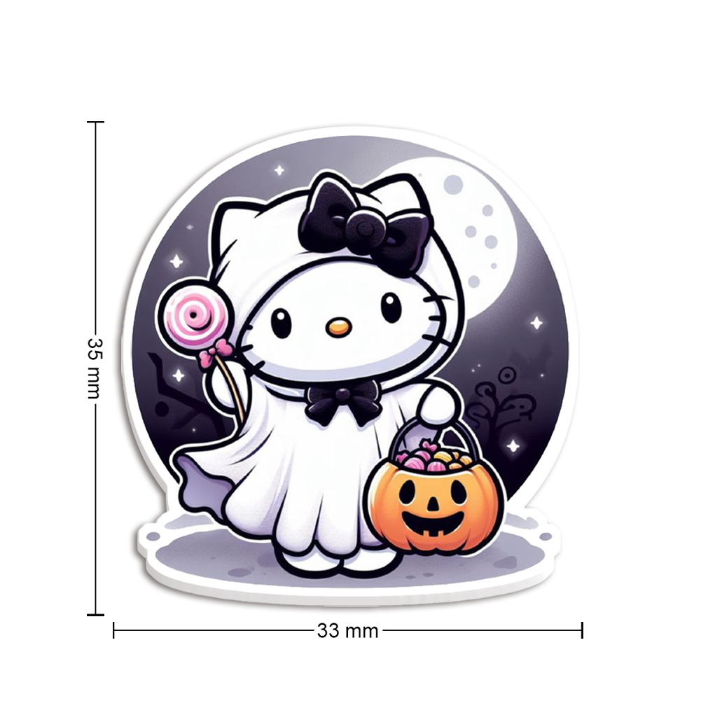 Resin Craft Material - 10개/세트 산리오 할로윈 헬로키티 레진 평면