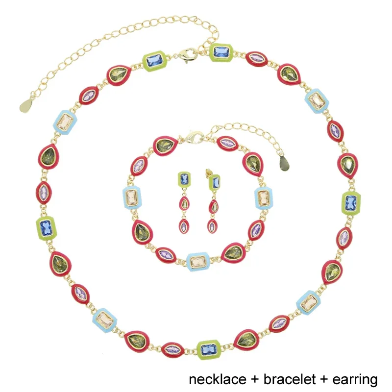 2026 뉴 레인보우 주얼리 그라데이션 컬러풀 에나멜  - Bezels Set Pendant 리뷰 및 가격