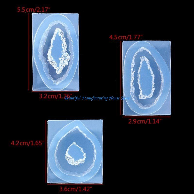 E56A 석영 바위 클러스터 금형 DIY 만들기 목걸이 - Geode Mold Silicone 리뷰 및 가격