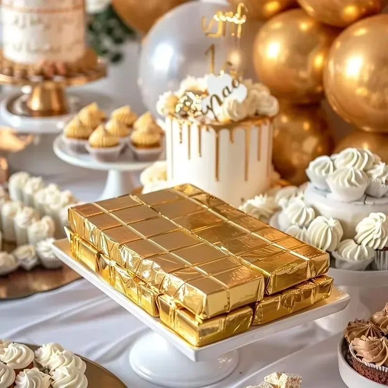 대형 두바이 초콜릿 캔디 바 래퍼 종이 시트, 수제 알 - Gold Foil Flakes 리뷰 및 가격