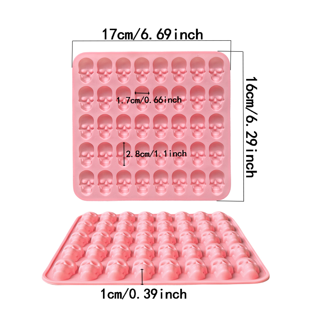 DIY 초콜릿, 사탕, 푸딩, 쿠키, 얼음 트레이에 적 - Silicone Mold Tray 리뷰 및 가격
