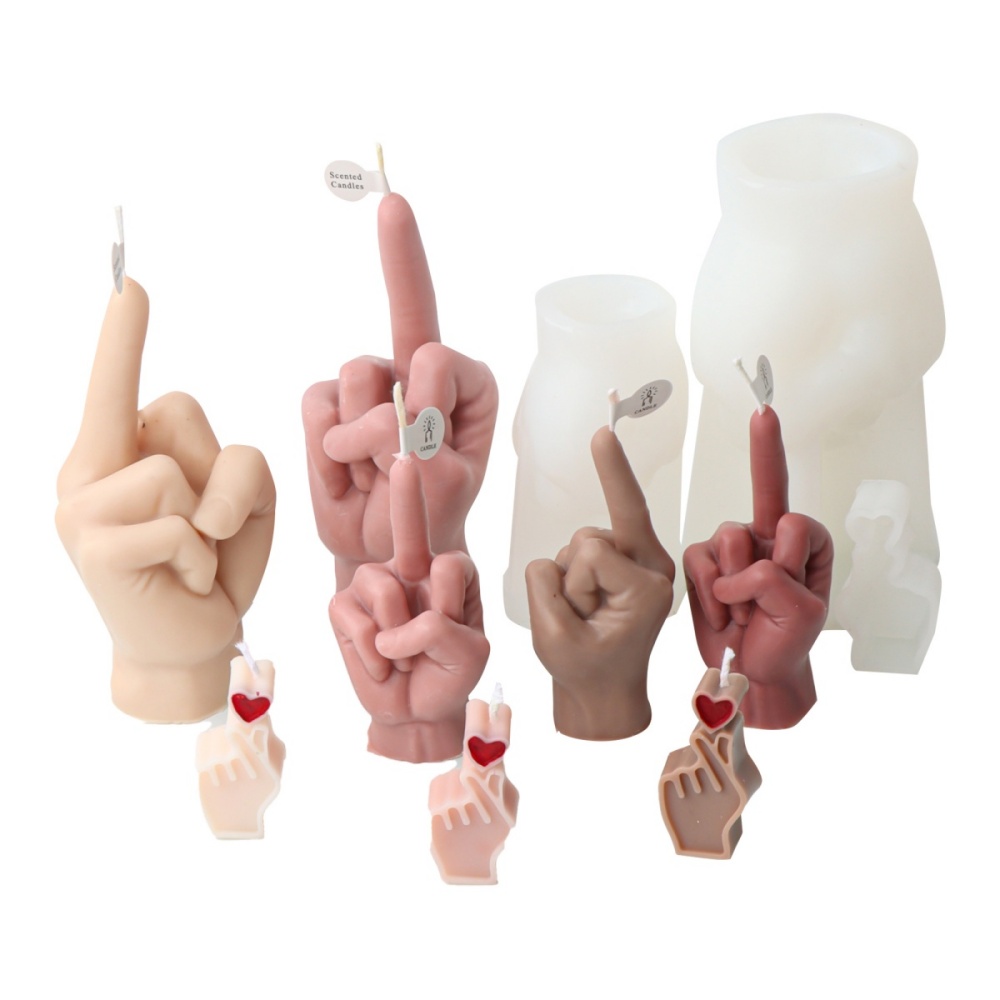 3D 불규칙 제스처 손가락 실리콘 양초 몰드 하트 엄지 - Resin Craft Ideas 리뷰 및 가격
