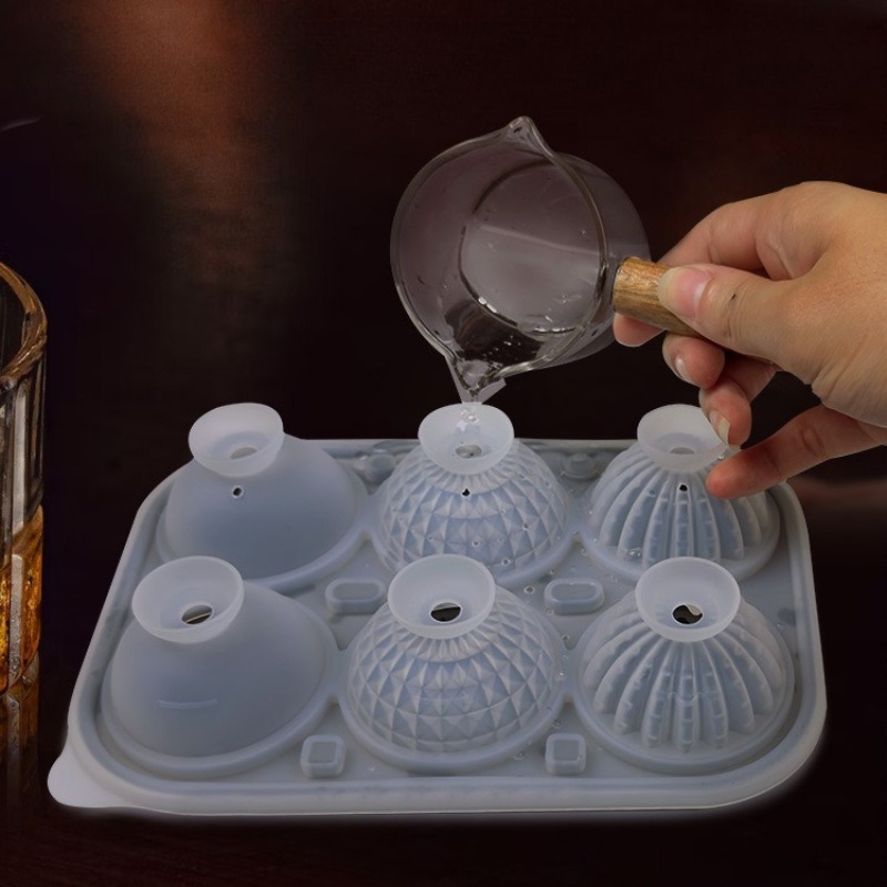 선인장 볼 모양 아이스 큐브 트레이 DIY 6구 원형  - Silicone Mold Tray 리뷰 및 가격