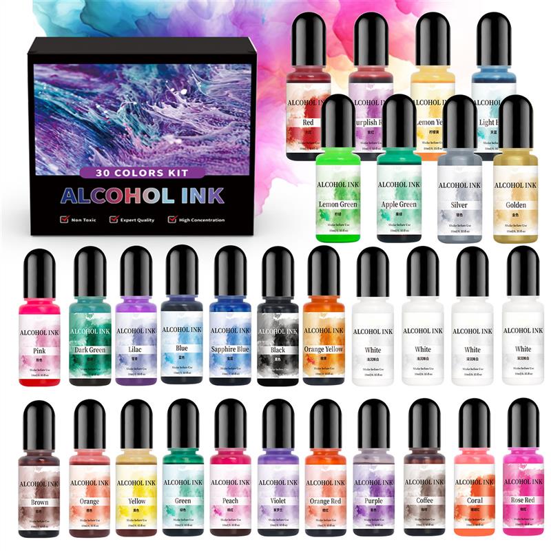 1 세트 아트 잉크 알코올 에폭시 수지 안료 키트 액체 - Resin Dye Alcohol 리뷰 및 가격