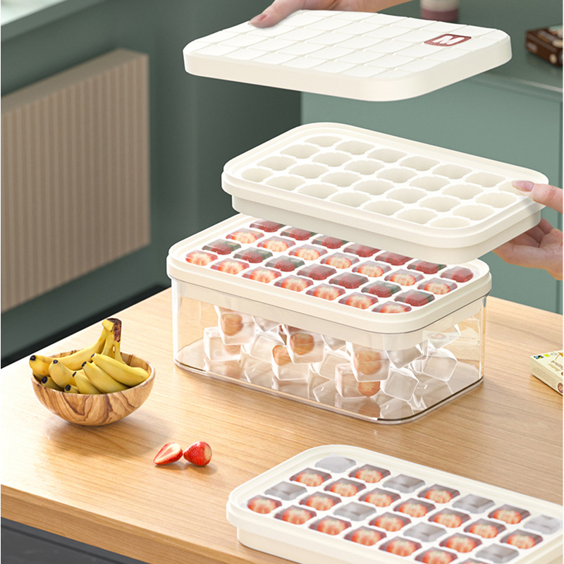 실리콘 아이스 큐브 트레이 뚜껑 포함, 보관함, 간편  - Silicone Mold Tray 리뷰 및 가격