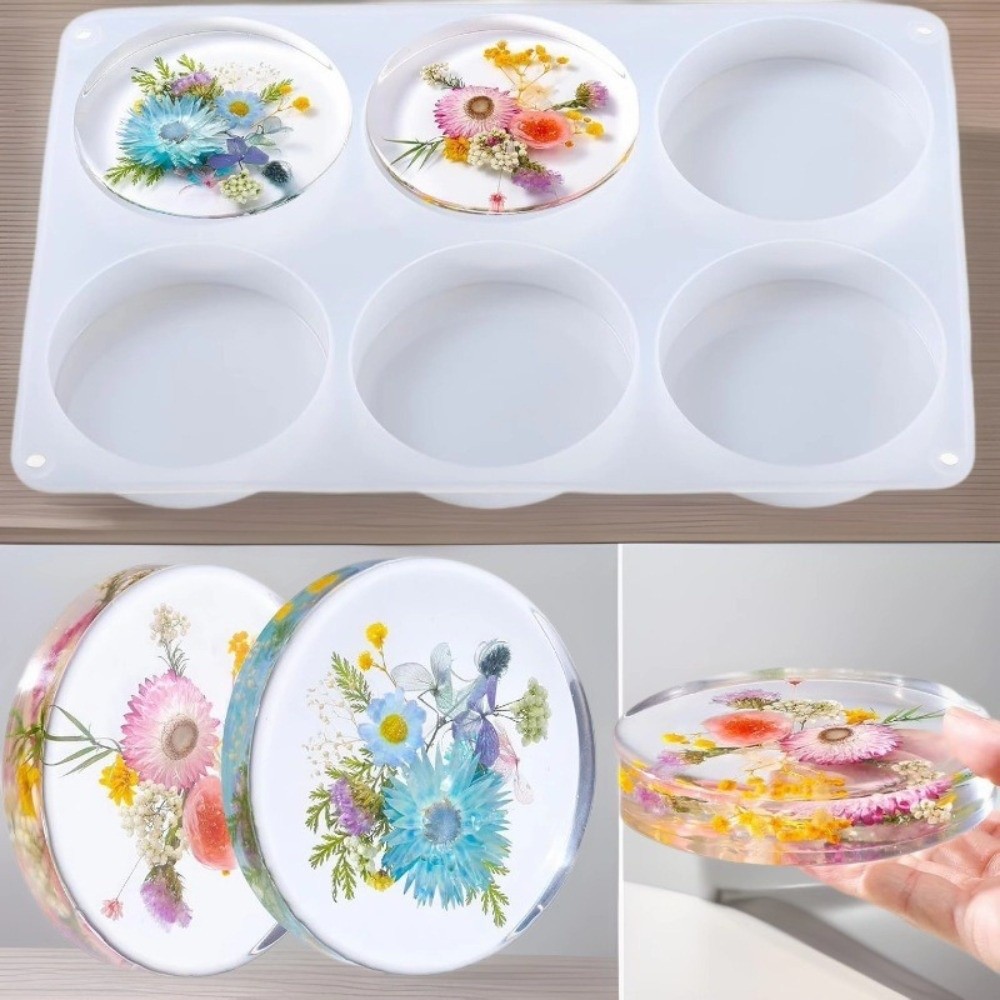 창의적인 컵받침 실리콘 몰드 기하학적 수제 DIY 레진 - Coaster Mold Round 리뷰 및 가격