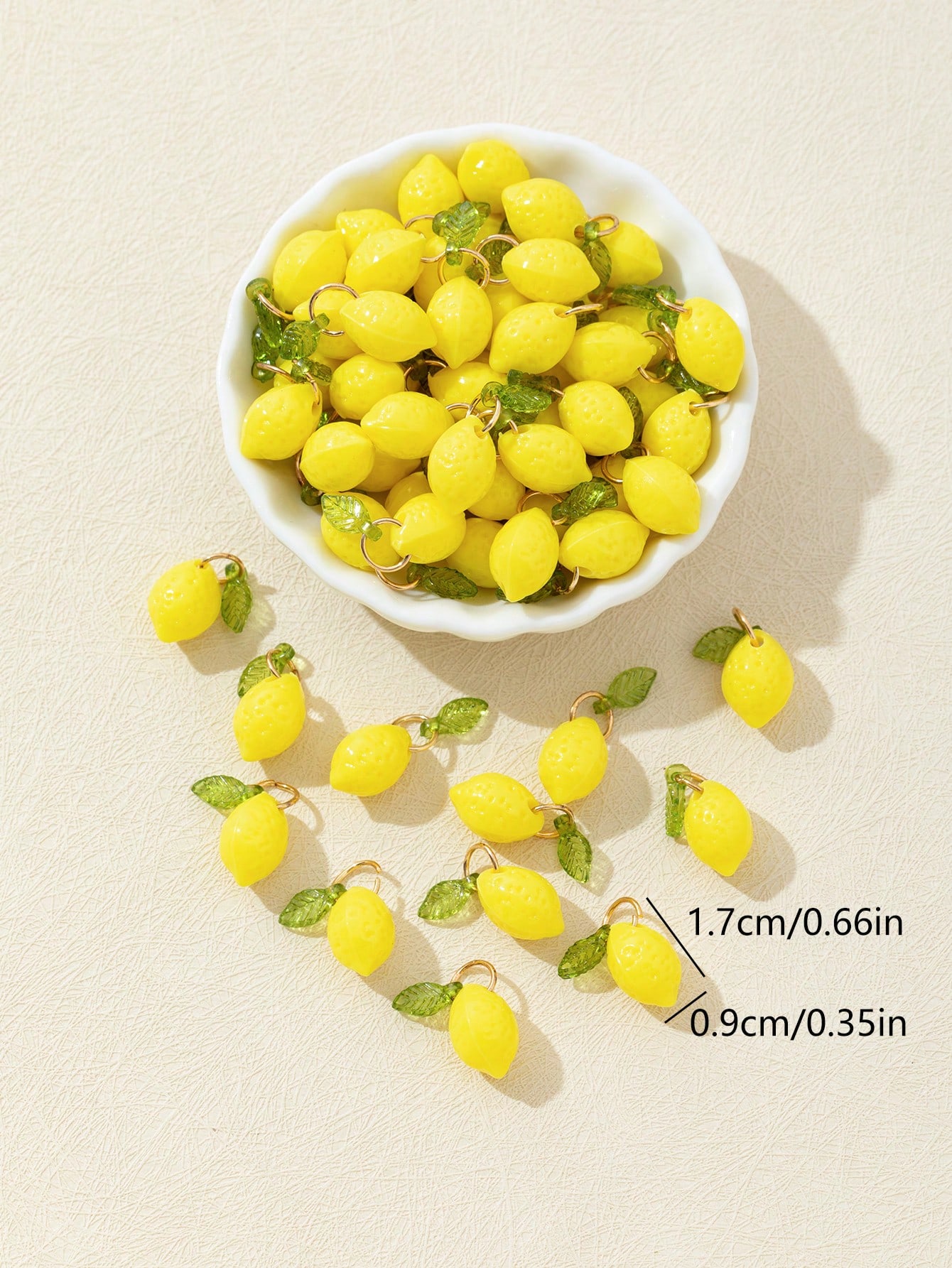 10Pcs 3D 레몬 수지 참 펜던트 귀여운 과일 DI - Resin Craft Supplies 리뷰 및 가격