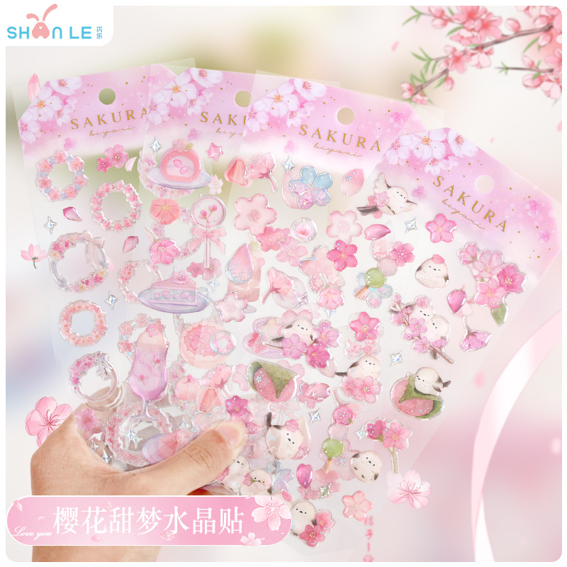 일본식 사쿠라 크리스탈 3D 스티커 소녀를위한 핑크 귀 - Resin Craft Supplies 리뷰 및 가격