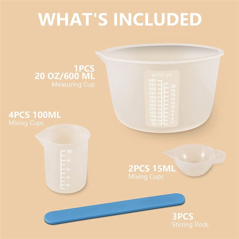 AA94-실리콘 컵 수지 공급품(600&100Ml 실리 - Mixing Cup Silicone 리뷰 및 가격