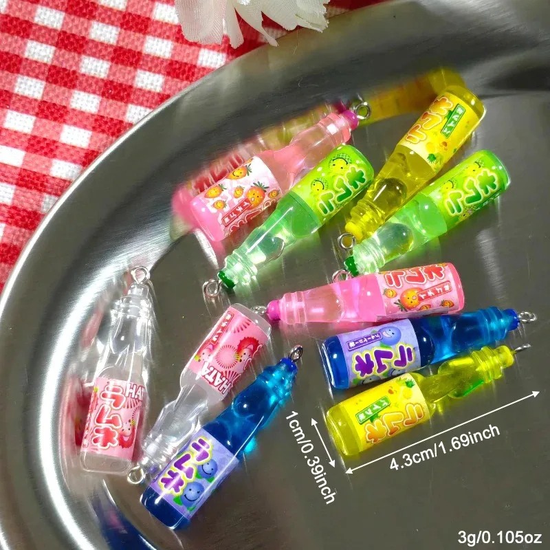 10Pcs 작은 소다병 레진 참 장식품 귀여운 음료병  - Crafting Resin 리뷰 및 가격