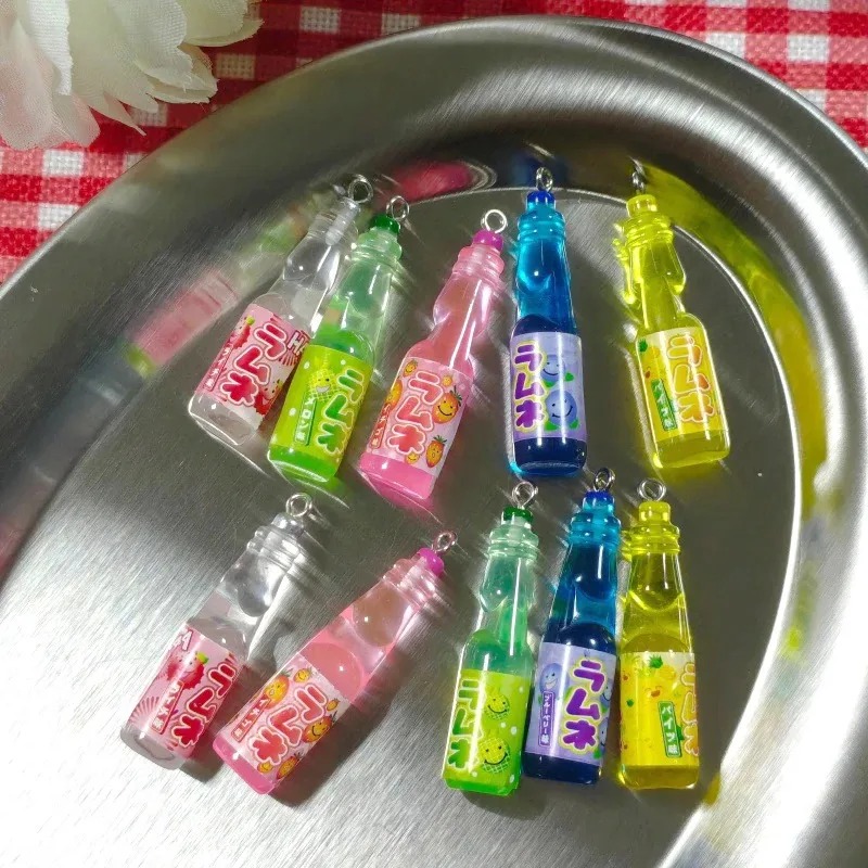 10Pcs 작은 소다병 레진 참 장식품 귀여운 음료병  - Crafting Resin 리뷰 및 가격