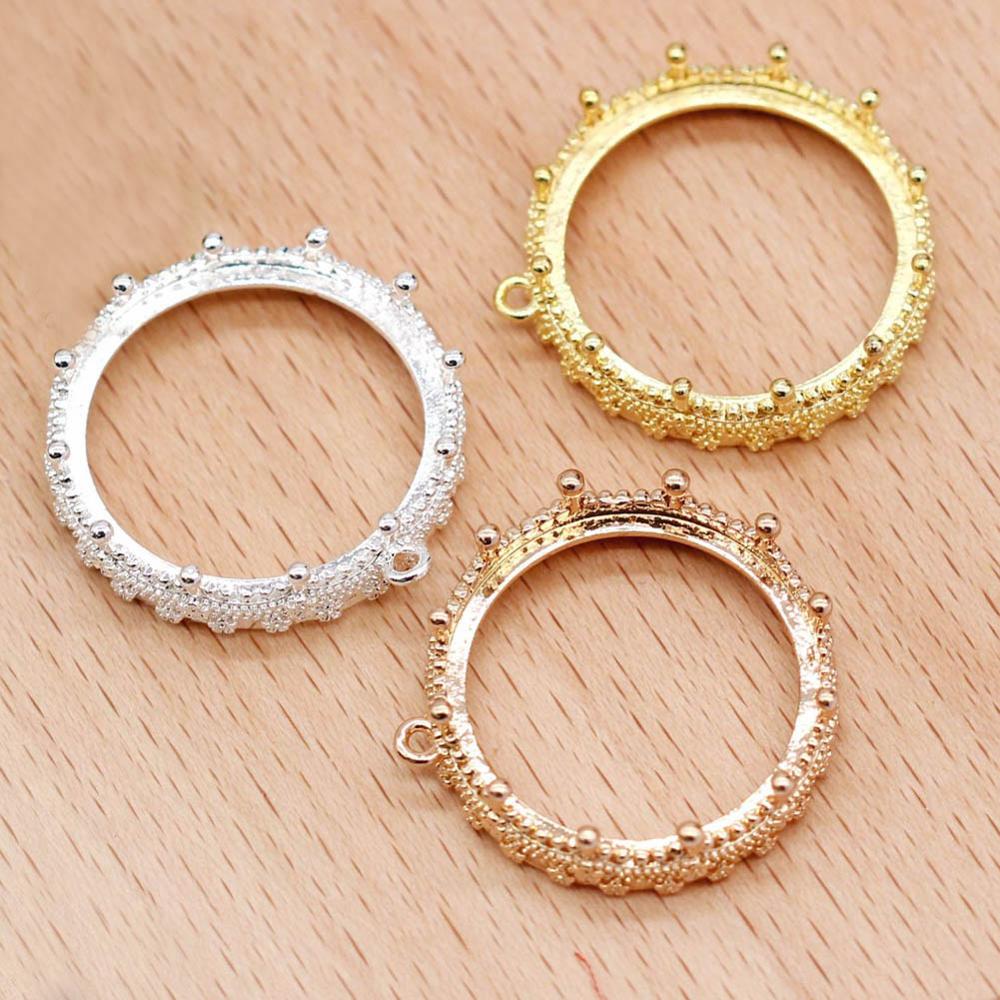 황동 캐스팅 오픈 백 펜던트 품질 크라운 베젤 세팅 2 - Bezels Set Pendant 리뷰 및 가격