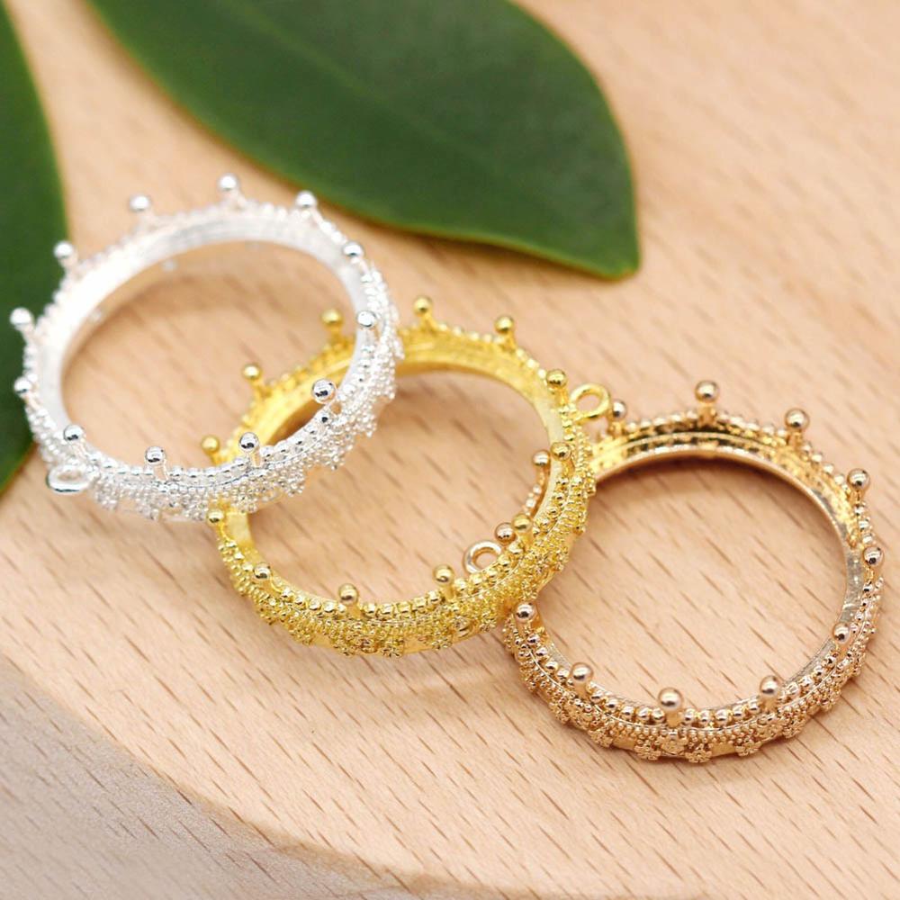 황동 캐스팅 오픈 백 펜던트 품질 크라운 베젤 세팅 2 - Bezels Set Pendant 리뷰 및 가격
