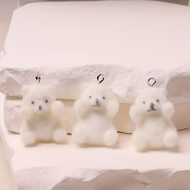 6Pcs 북극곰 수지 참 크리스마스 얼음 눈 테마 펜던 - Crafting Resin 리뷰 및 가격