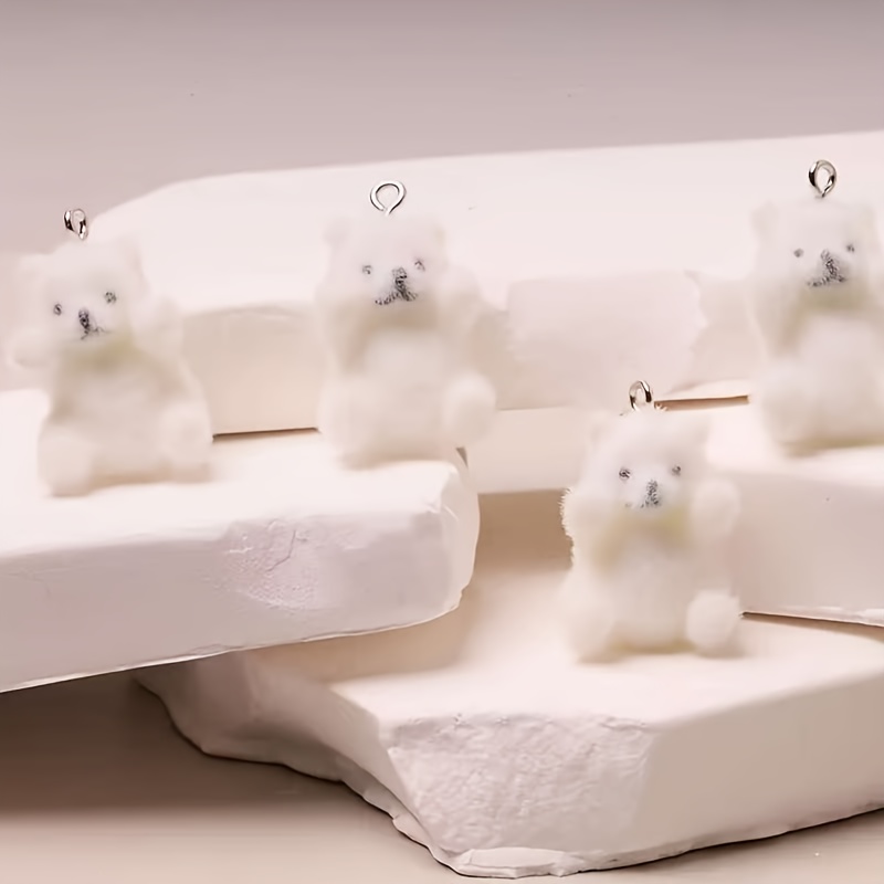 6Pcs 북극곰 수지 참 크리스마스 얼음 눈 테마 펜던 - Crafting Resin 리뷰 및 가격