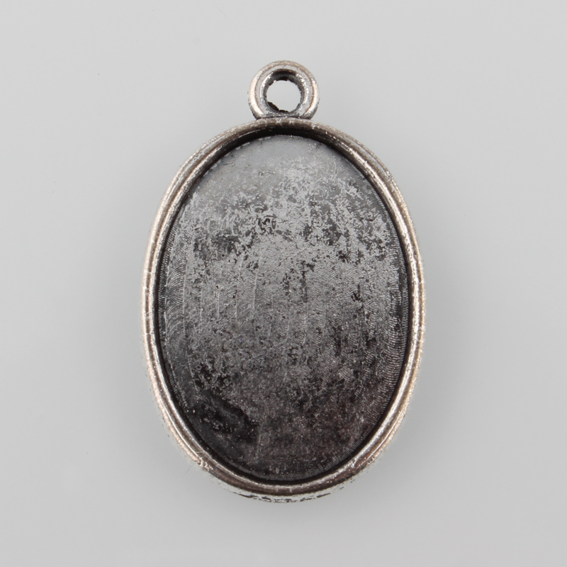 10개입 실버 합금 플랫 타원형 펜던트 카보숑 세팅 블 - Bezels Set Pendant 리뷰 및 가격