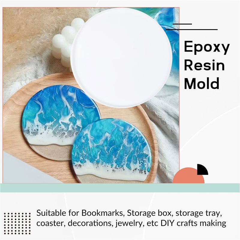 A36T-Diy 레진 에폭시 몰드 코스터 트레이 원형  - Silicone Mold Tray 리뷰 및 가격