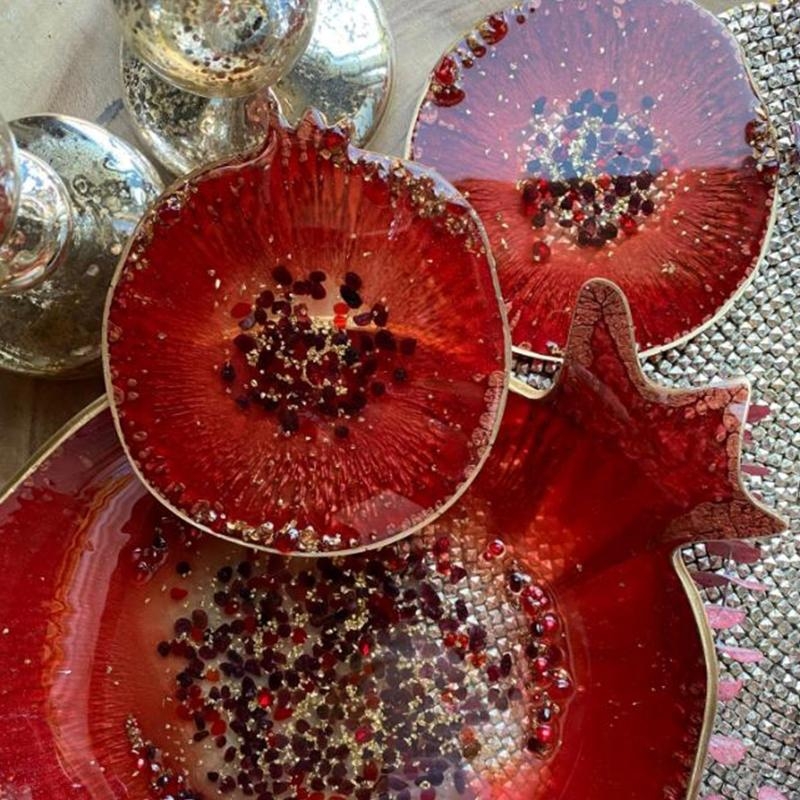 X6HE 석류 지오드 코스터 마노 에폭시 수지 금형 수 - Geode Mold Silicone 리뷰 및 가격