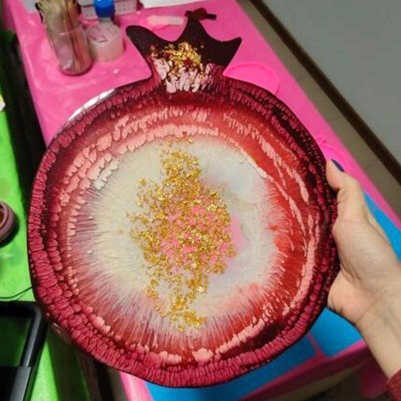X6HE 석류 지오드 코스터 마노 에폭시 수지 금형 수 - Geode Mold Silicone 리뷰 및 가격