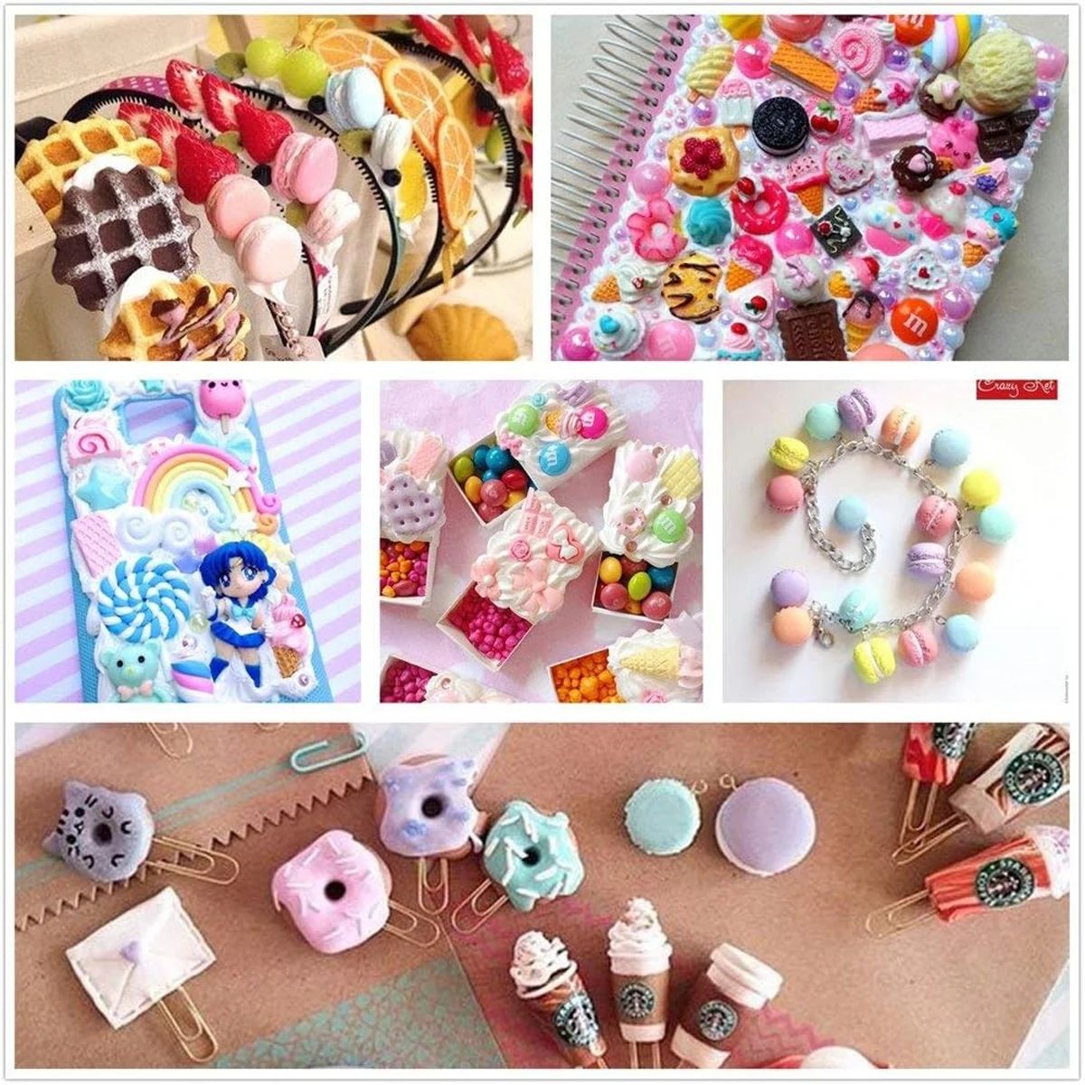 30pcs 무작위 캔디 점액 매력 귀여운 세트 혼합 수 - Resin Craft Kit 리뷰 및 가격