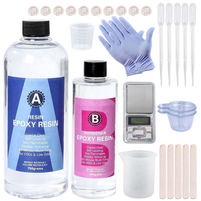 에폭시 레진 키트 크리스탈 투명 간편 혼합 AB 레진  - Mixing Cup Silicone 리뷰 및 가격
