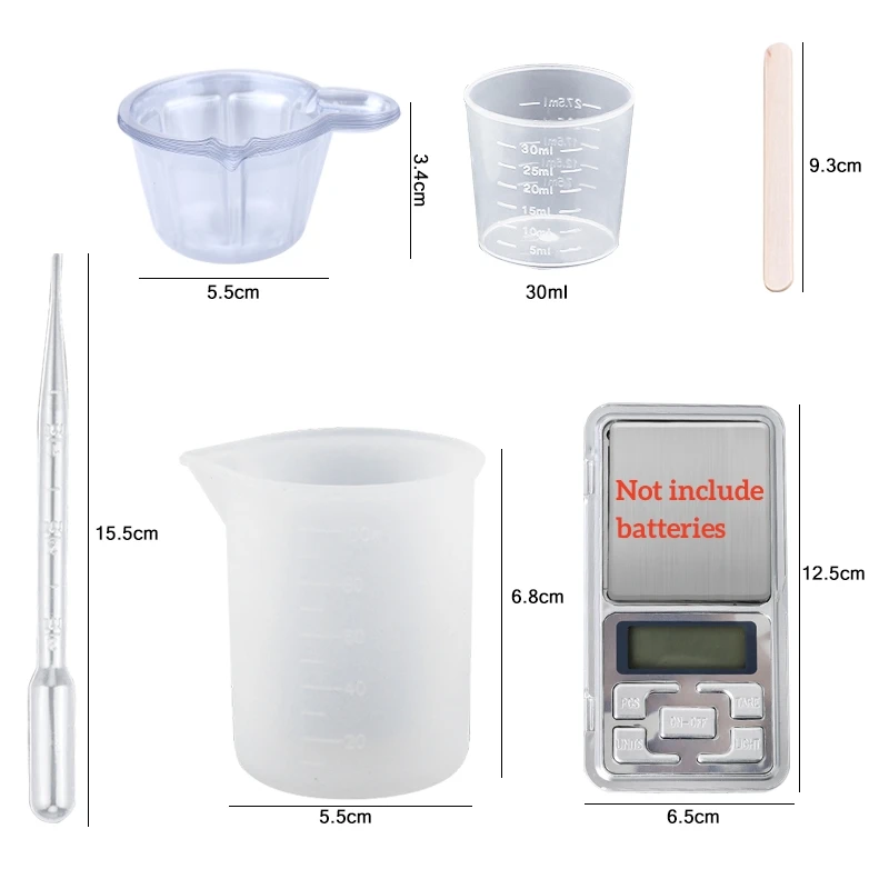 에폭시 레진 키트 크리스탈 투명 간편 혼합 AB 레진  - Mixing Cup Silicone 리뷰 및 가격
