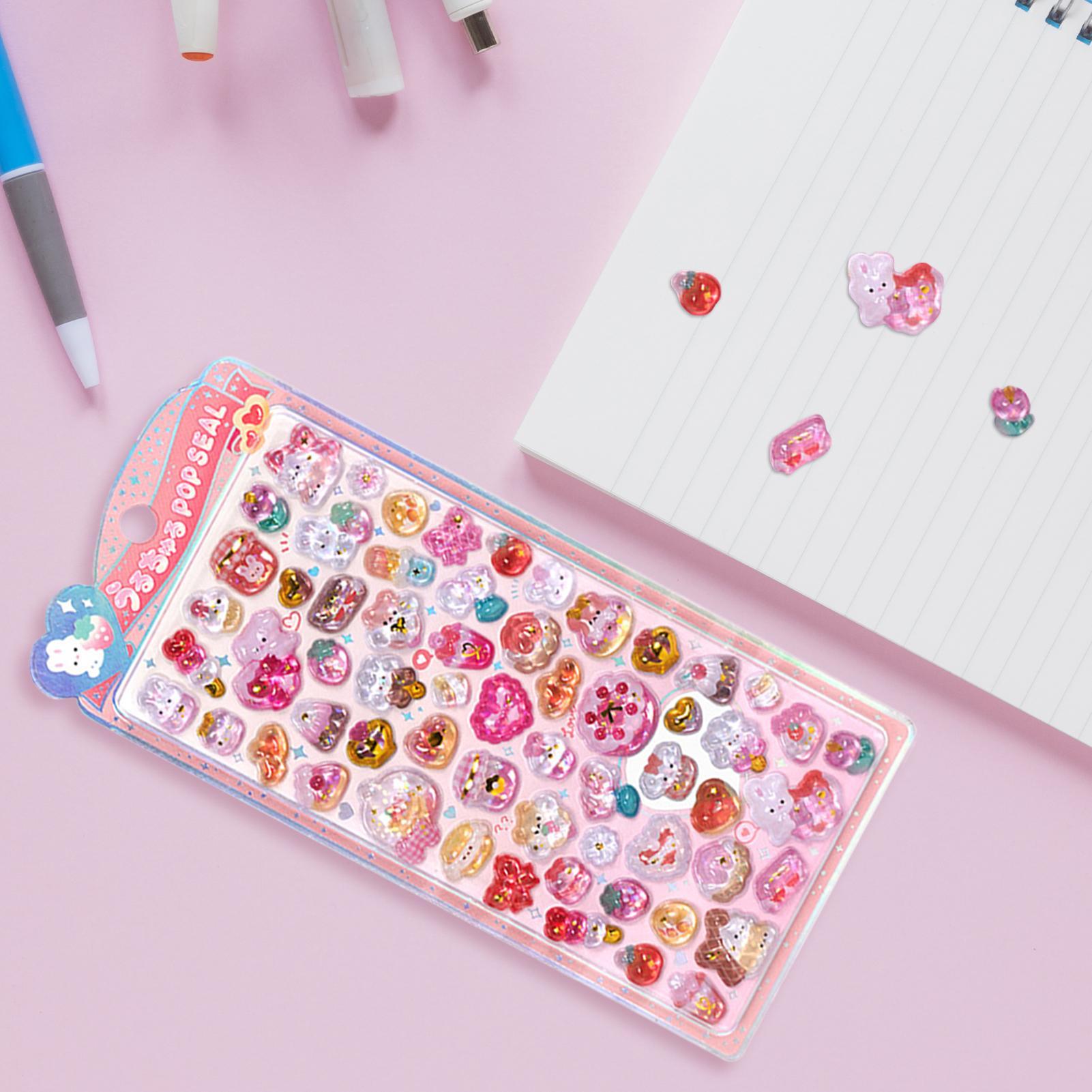 귀여운 스티커 팩 3D 반짝이 스티커 수지 크리스탈 질 - Resin Glitter Pack 리뷰 및 가격