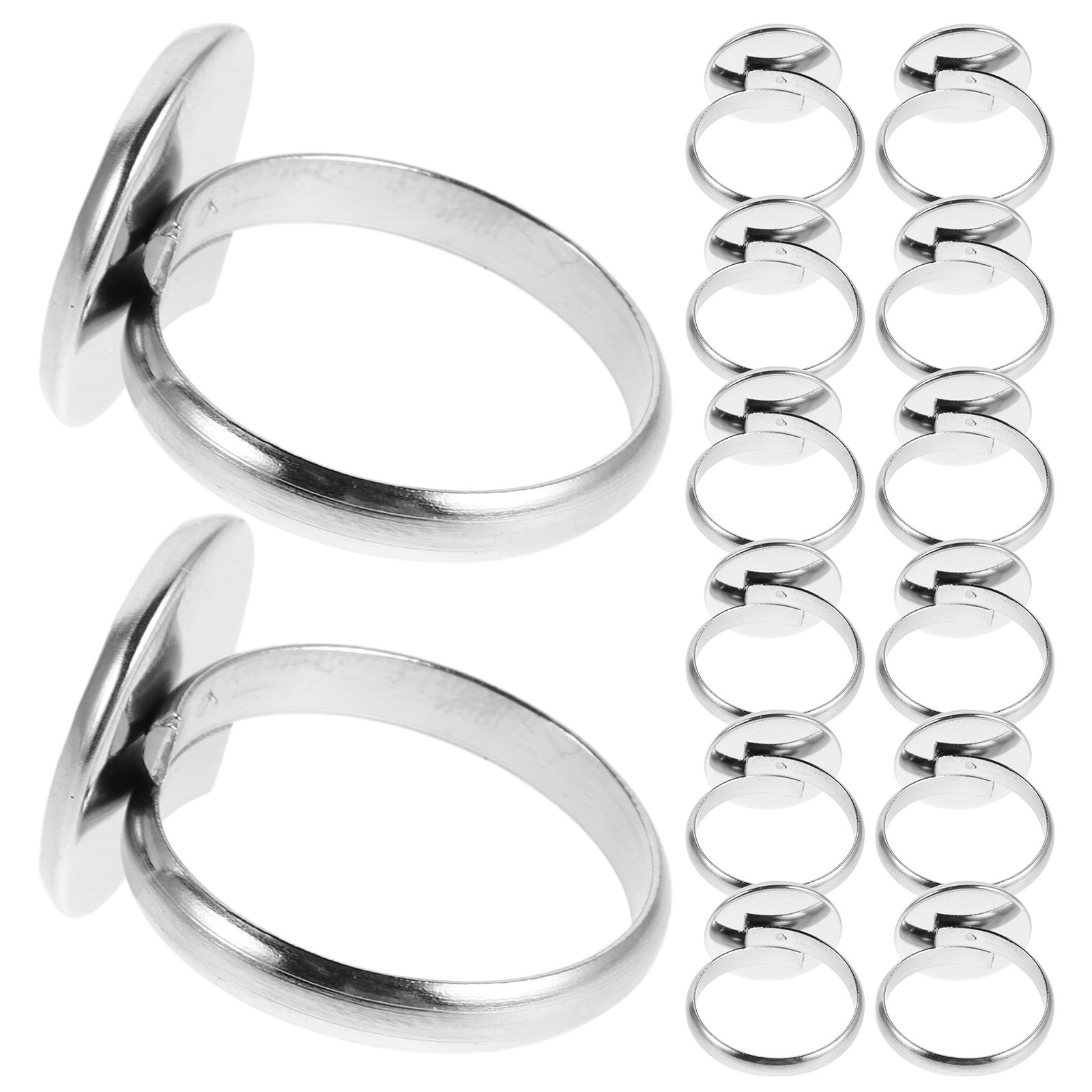 20개 14mm 스테인리스 스틸 조절 가능한 반지 부품 - Crafting Resin 리뷰 및 가격