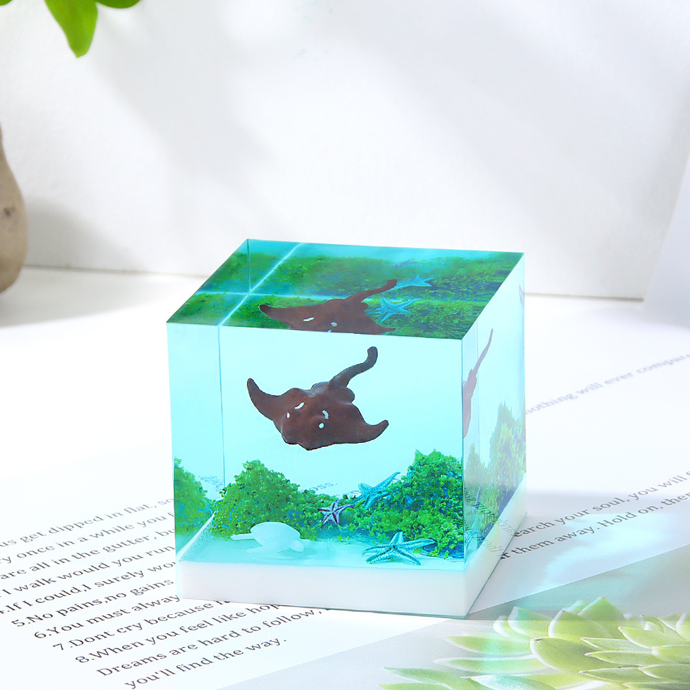 3D 공예 DIY 미니 장식 바다 동물 액션 피규어 장 - Resin Craft Material 리뷰 및 가격