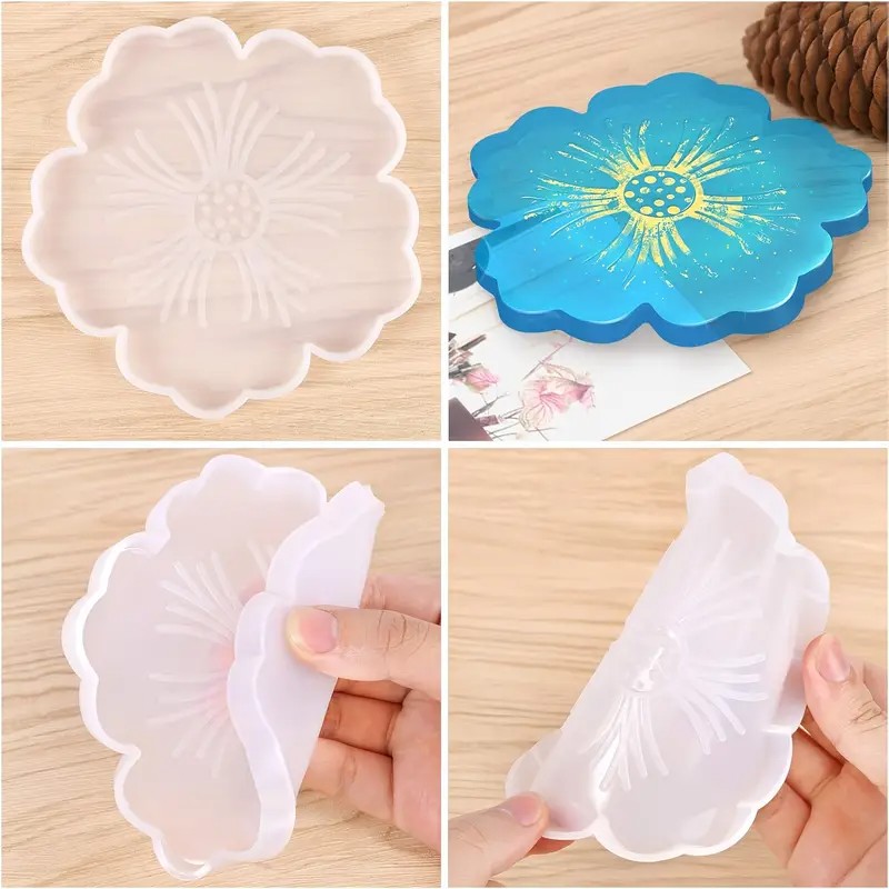 DIY 벚꽃 모양 레진 몰드 - 맞춤형 지오드 코스터  - Geode Mold Silicone 리뷰 및 가격
