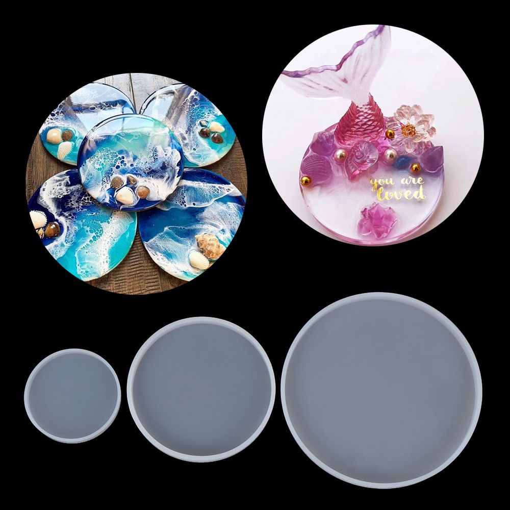 수제 펜던트 마노 플루이드 아트 실리콘 원형 코스터 몰 - Coaster Mold Round 리뷰 및 가격