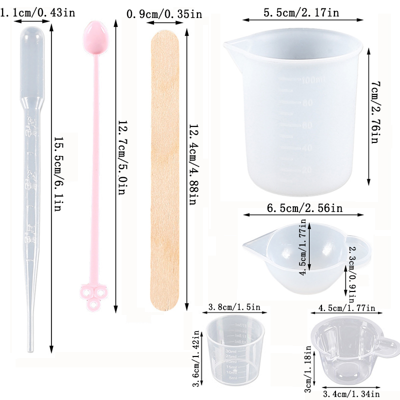 UV 에폭시 레진 주조 도구 키트, 계량컵, 드롭퍼 포 - Epoxy Uv Resin Kit 리뷰 및 가격