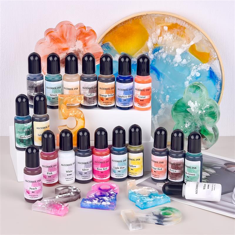 10 미리리터/개 에센스 수지 알코올 액체 염료 확산  - Resin Dye Alcohol 리뷰 및 가격