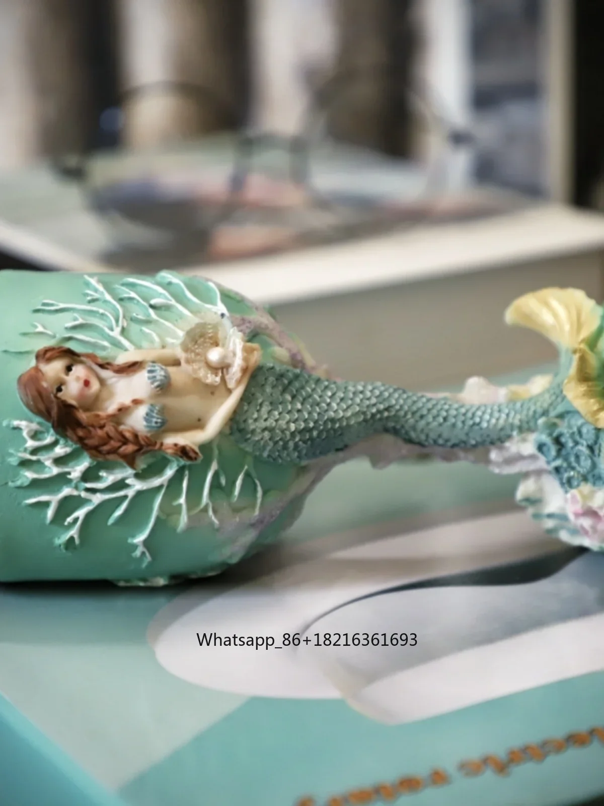 3D 조각 인어 손으로 그린 공예 고블릿 레진 창의적인 - Crafting Resin 리뷰 및 가격