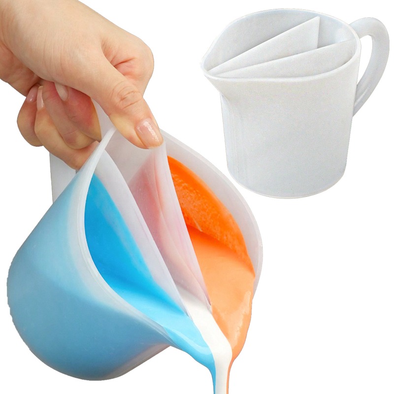 실리콘 3구 혼합컵 DIY 3구 접착제 혼합컵 실리콘  - Mixing Cup Silicone 리뷰 및 가격
