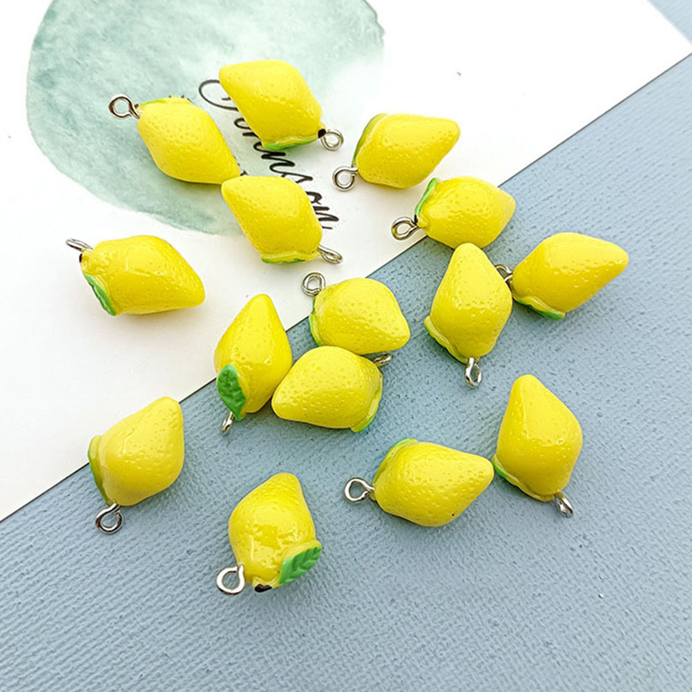 20Pcs 레몬 수지 참 DIY 쥬얼리 만들기 용품 팔 - Crafting Resin 리뷰 및 가격