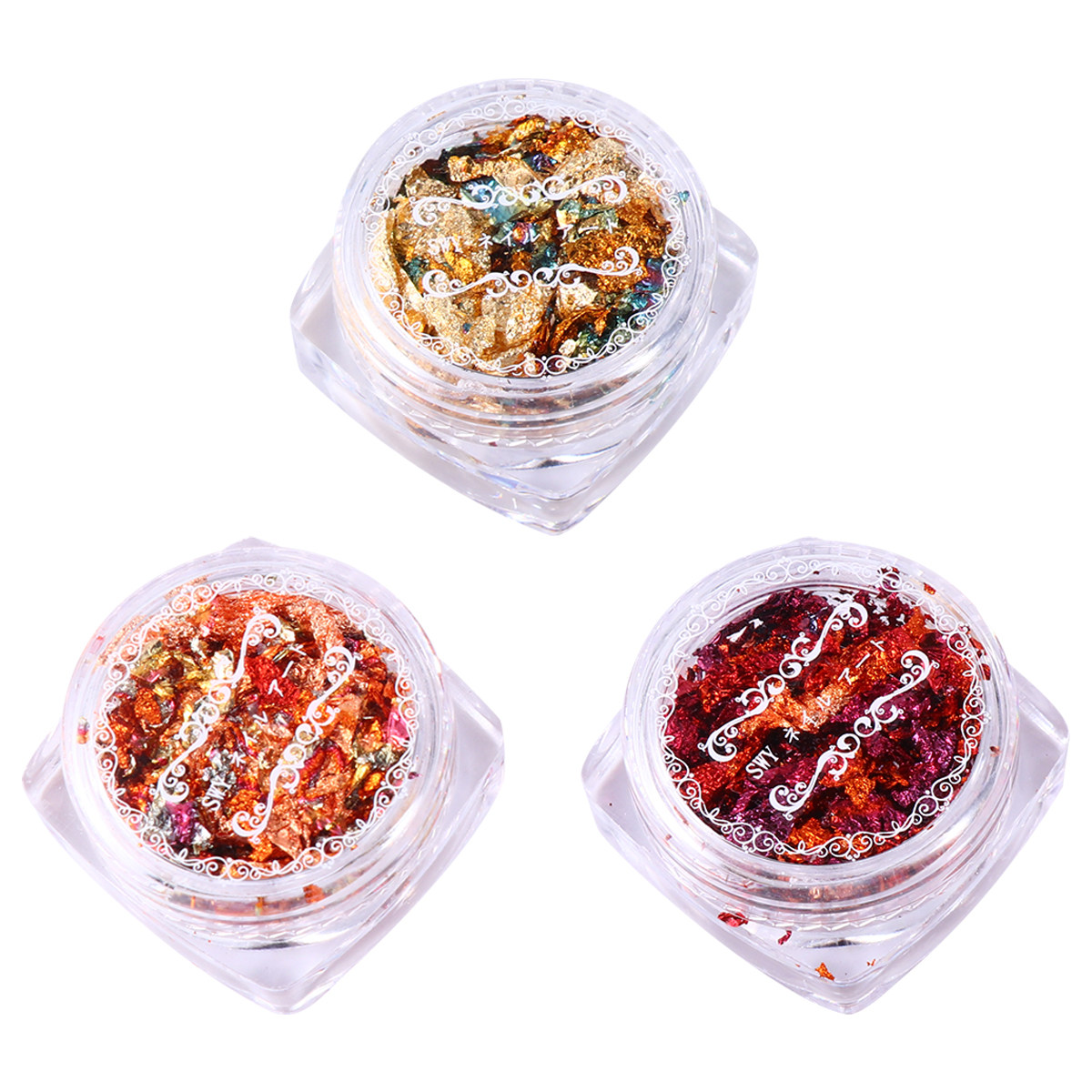3박스 금박 플레이크 모조 포일 종이 반짝이는 색상 네 - Gold Foil Flakes 리뷰 및 가격