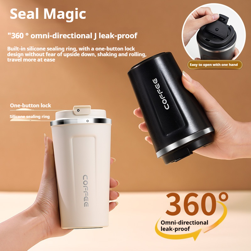 380ML 스테인리스 스틸 커피 머그 휴대용 텀블러 진 - Vacuum Chamber Small 리뷰 및 가격